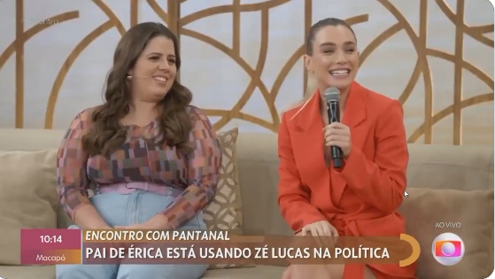 VÍDEO: Atriz da Globo é repreendida ao vivo após falar “ovelha negra”; ASSISTA