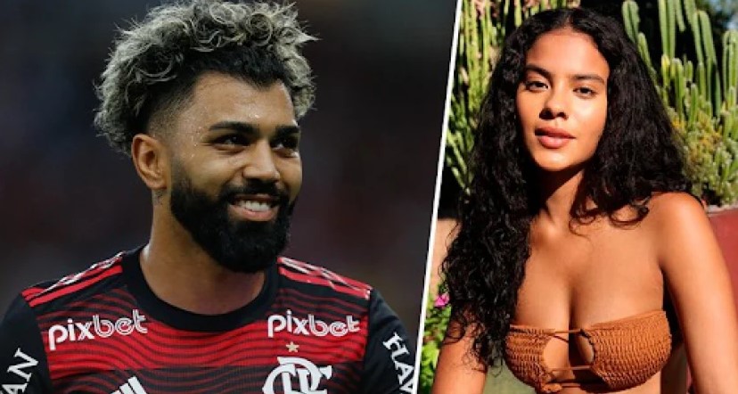 Gabigol e Bella Campos, de 'Pantanal', vivem affair; atriz assiste jogo com pais do craque