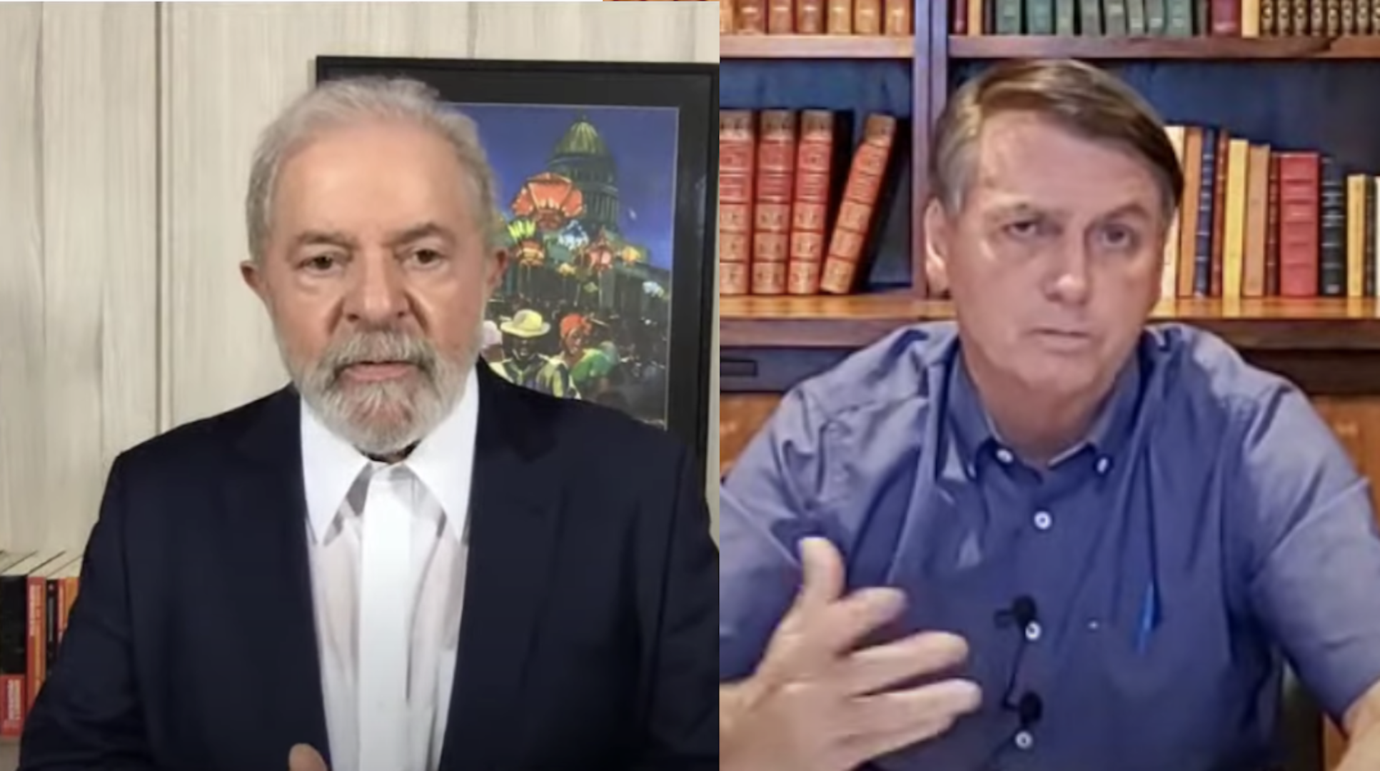 Guerra de lives: Bolsonaro tem 404 mil acessos e Lula, 80 mil