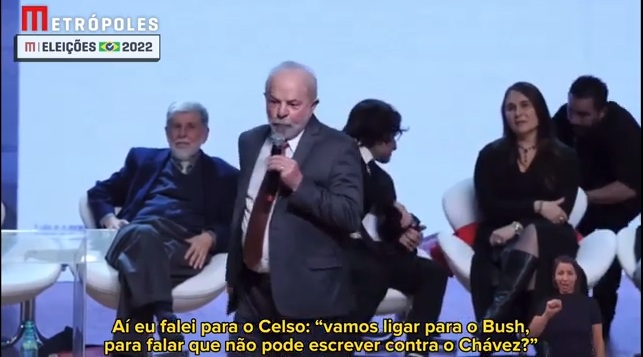 VÍDEO: Lula diz que pediu para Bush impedir artigos contra Hugo Chávez na imprensa dos EUA