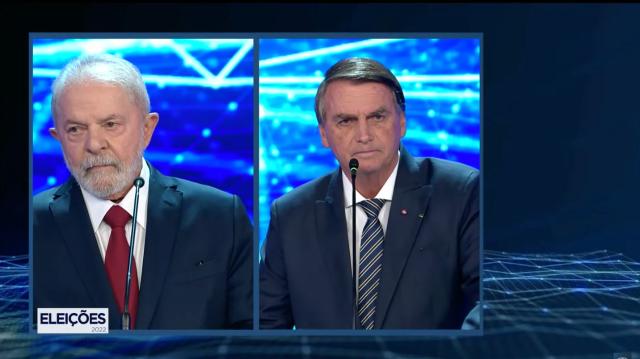 Em debate, Bolsonaro diz que governo Lula foi o mais corrupto da história; petista acusa presidente de destruir país