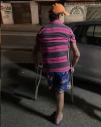 Deficiente físico é preso por dirigir bêbado com cabo de vassoura no lugar da perna em Natal