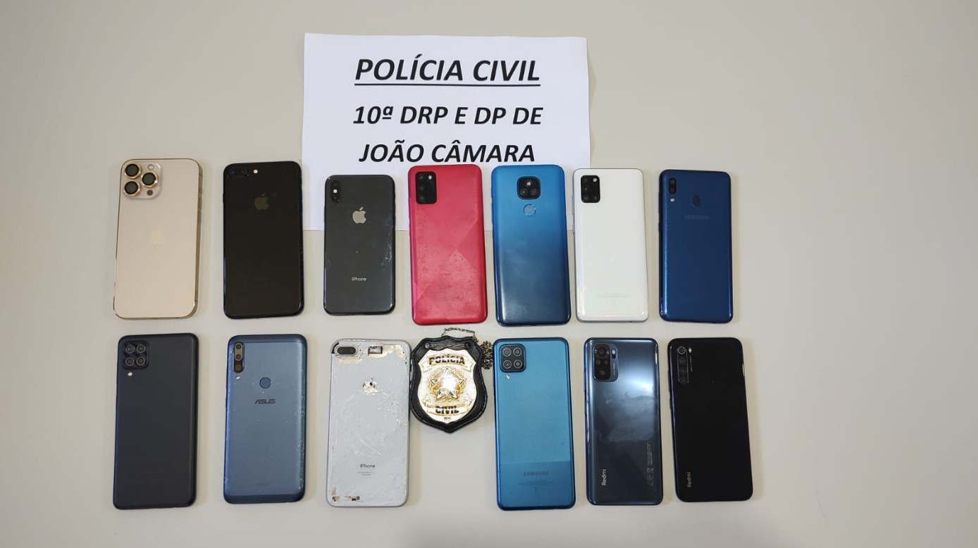 Polícia Civil deflagra Operação “Graham Bell”, recupera 13 celulares e autua suspeitos por receptação em João Câmara