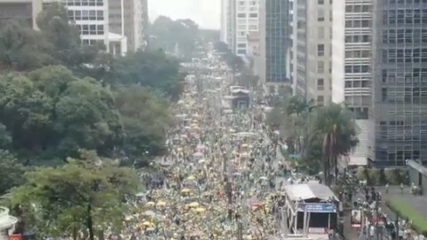 VÍDEO E FOTO: Multidão ocupa Av. Paulista no 7 de setembro a favor de Bolsonaro; ASSISTA