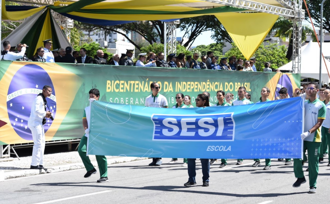 SESI Escolas SGA e Mossoró participam de Desfile dos 200 anos da Independência do Brasil