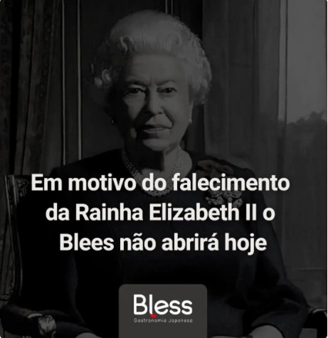 Restaurante em Natal fecha por causa da morte da Rainha