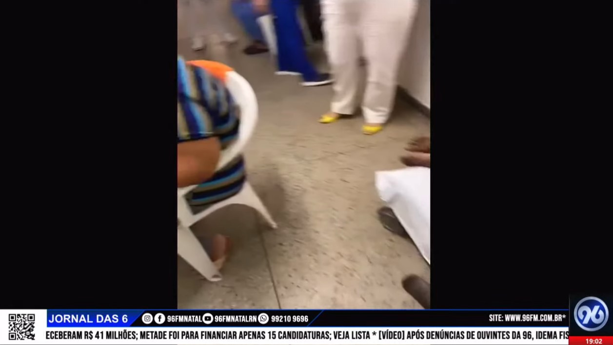 VÍDEO: Veja o caos no maior hospital público do RN, o Walfredo Gurgel