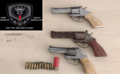Casal é preso em Natal com armas de fabricação artesanal e munições que seriam enviadas para Paraíba