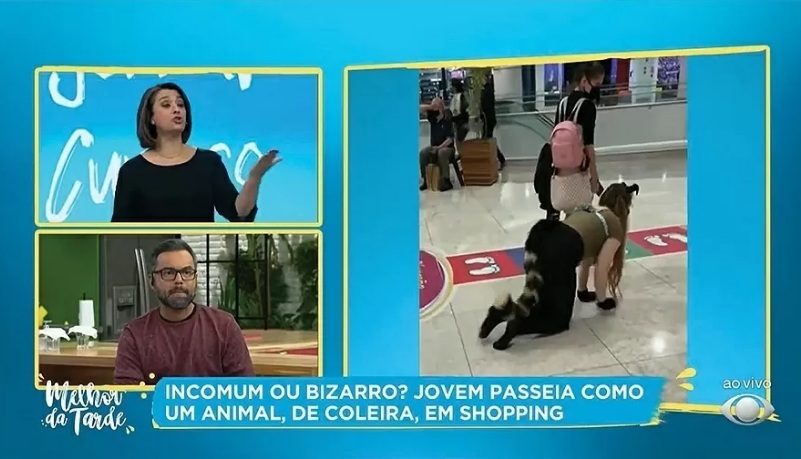 Mulher que levava amiga na coleira em shopping perde processo para a Band