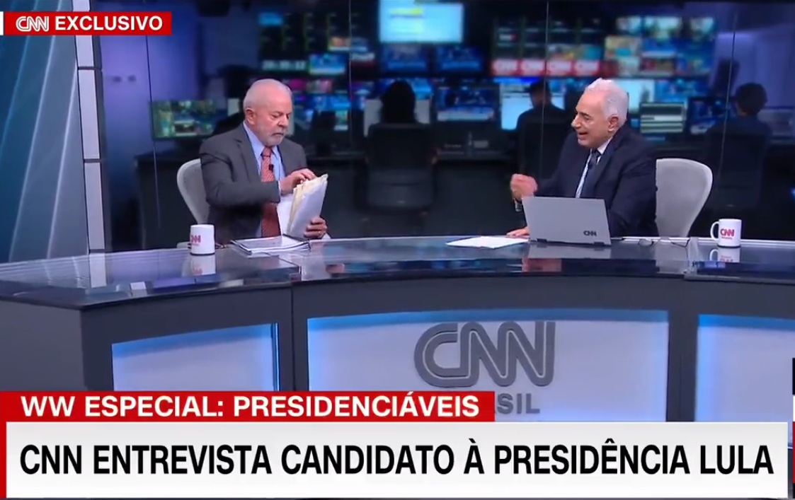 VÍDEO: Jornalista da CNN deixa Lula desnorteado após detonar governos do PT em entrevista: ASSISTA