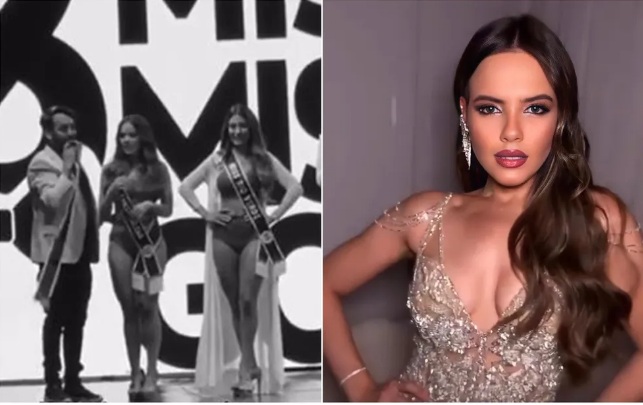 VÍDEO: Apresentador erra e coloca faixa em miss errada