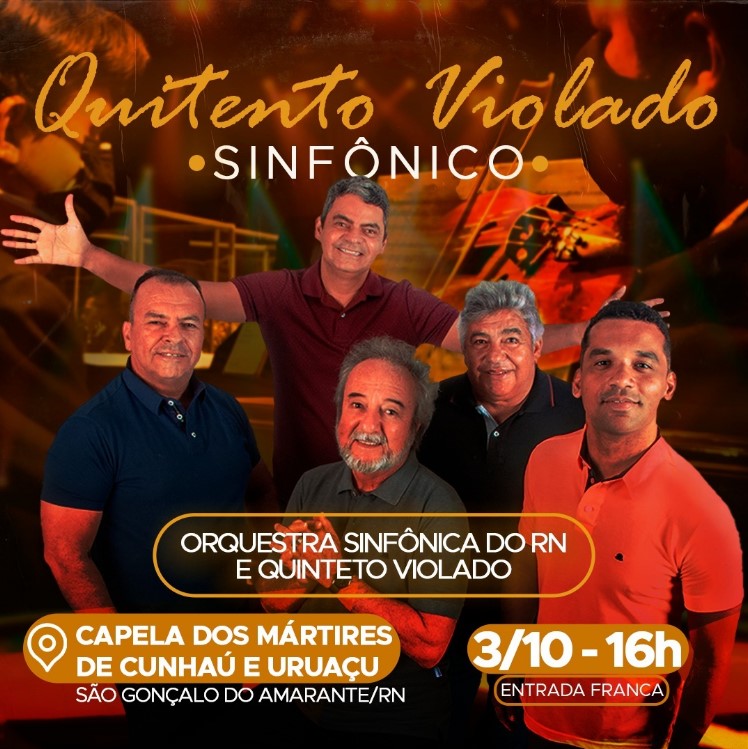 Orquestra Sinfônica do RN e Quinteto Violado realizam concerto no feriado dos Mártires