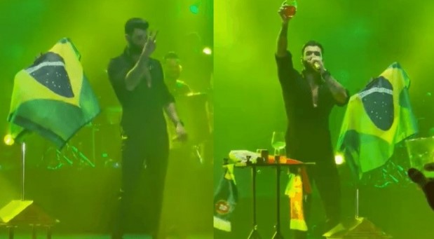 VÍDEO: Gusttavo Lima declara apoio a Bolsonaro durante show em Miami