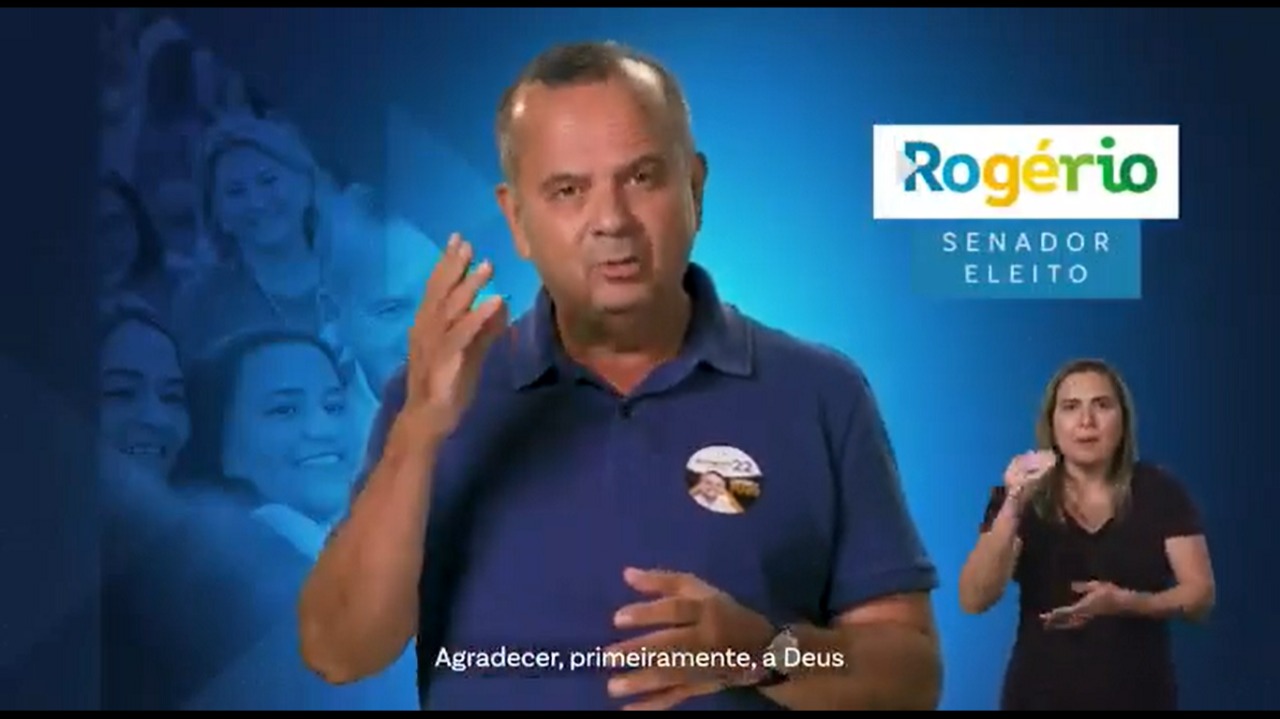 VÍDEO: Rogério diz que sua eleição foi "vitória do trabalho contra o oportunismo" e pede voto para Bolsonaro
