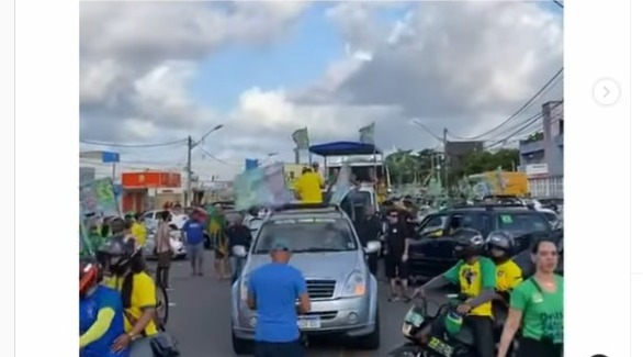 VÍDEO: Concentração na Cidade da Esperança para carreata pró-Bolsonaro