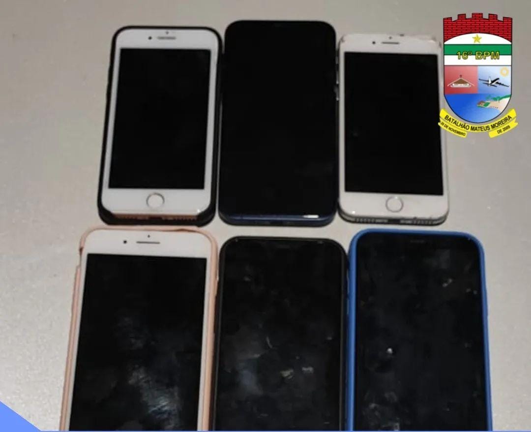PM recupera iPhones roubados que estavam escondidos em dunas no litoral do RN
