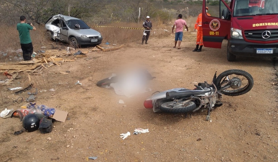 Homem morre após acidente entre moto e carro no RN