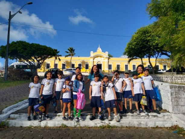 Centro Histórico se transforma em sala de aula ao ar livre para crianças em Natal