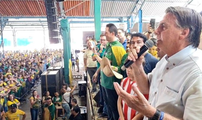 “Podemos chegar a no mínimo 70 milhões de votos”, diz Bolsonaro