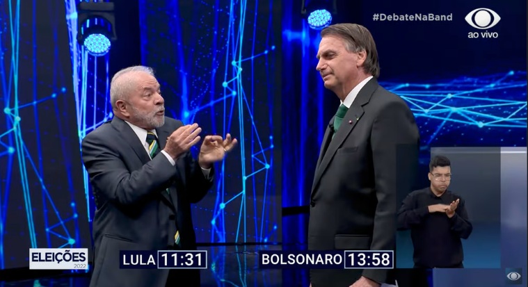 Em primeiro debate, Bolsonaro e Lula travam disputa sobre fake news, corrupção e pandemia