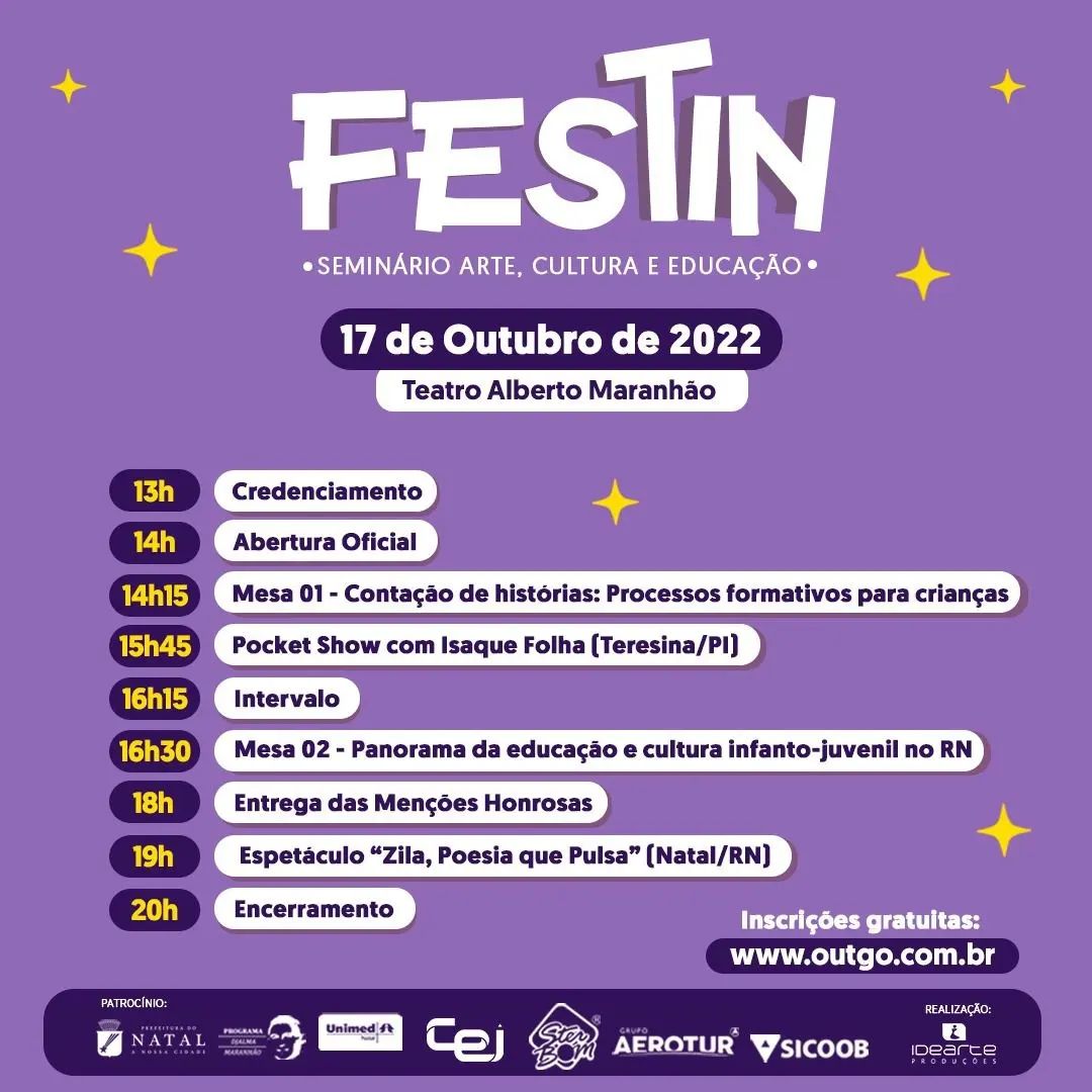 Seminário encerra programação do 5º Festival de Teatro Infantil de Natal