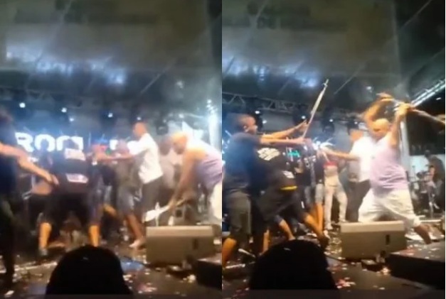 VÍDEO: Bandas se envolvem em briga generalizada no palco durante evento; ASSISTA