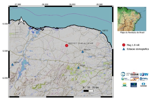 Um dia após registrar quatro terremotos seguidos, cidade do RN volta a tremer