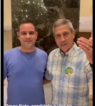 VÍDEO: Vice de Bolsonaro agradece apoio de eleitores em agenda em Natal