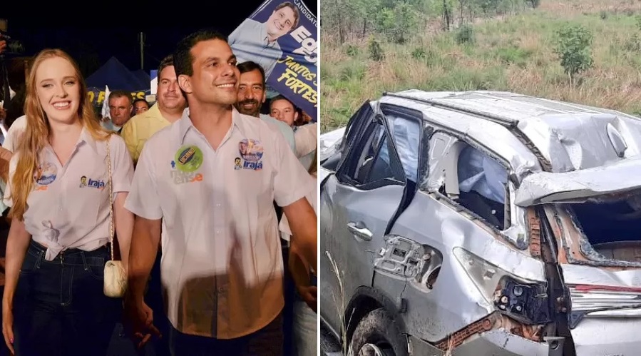 Senador e esposa sofrem acidente no Tocantins; motorista morreu