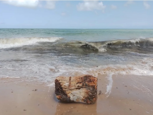 'Caixa misteriosa' é encontrada por banhistas em praia de Pernambuco
