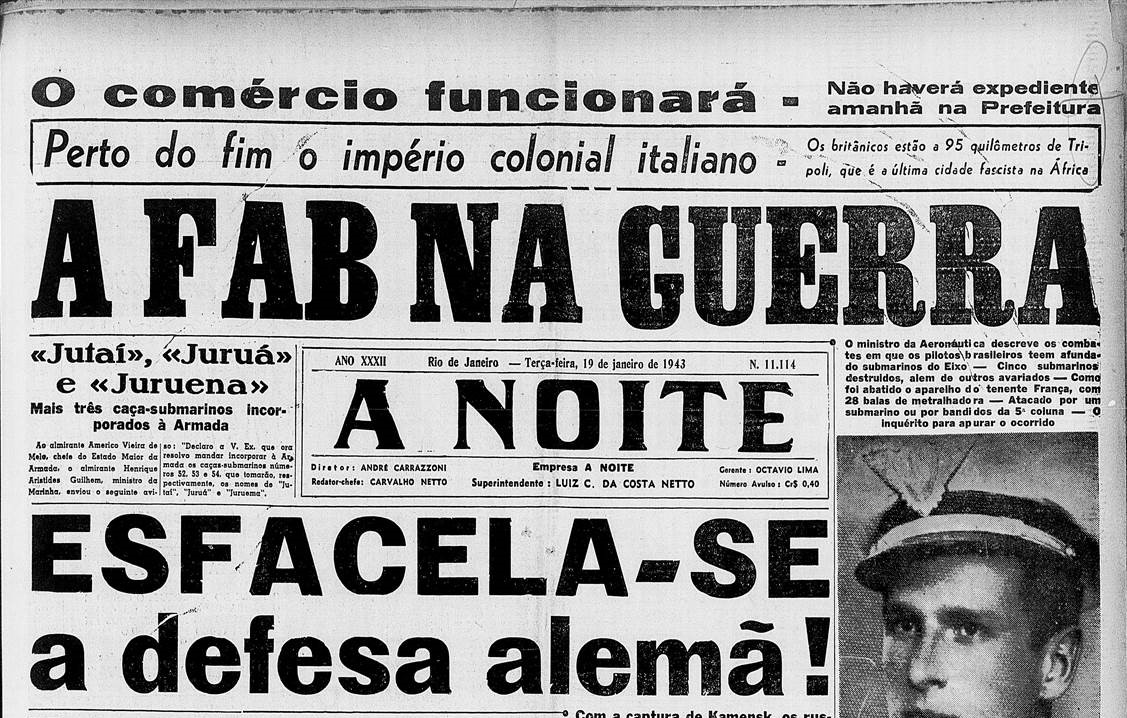 A primeira vítima da FAB na 2ª Guerra teria sido abatido sobre a PB?
