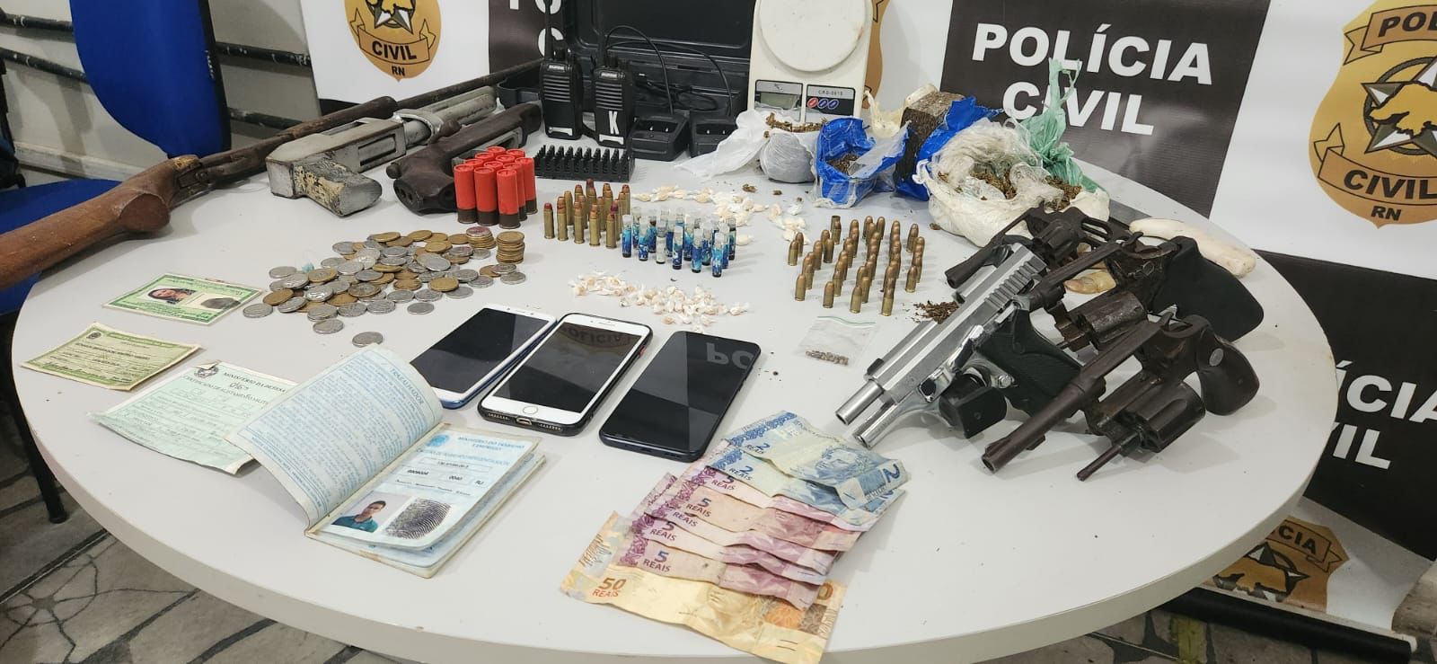 Polícia Civil prende suspeito por posse ilegal de arma e tráfico de droga no RN