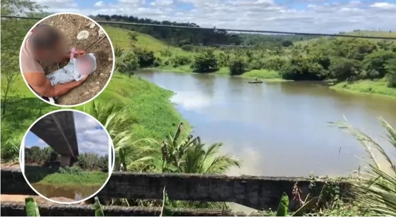 Bebê recém-nascida sobrevive após ser jogada em rio