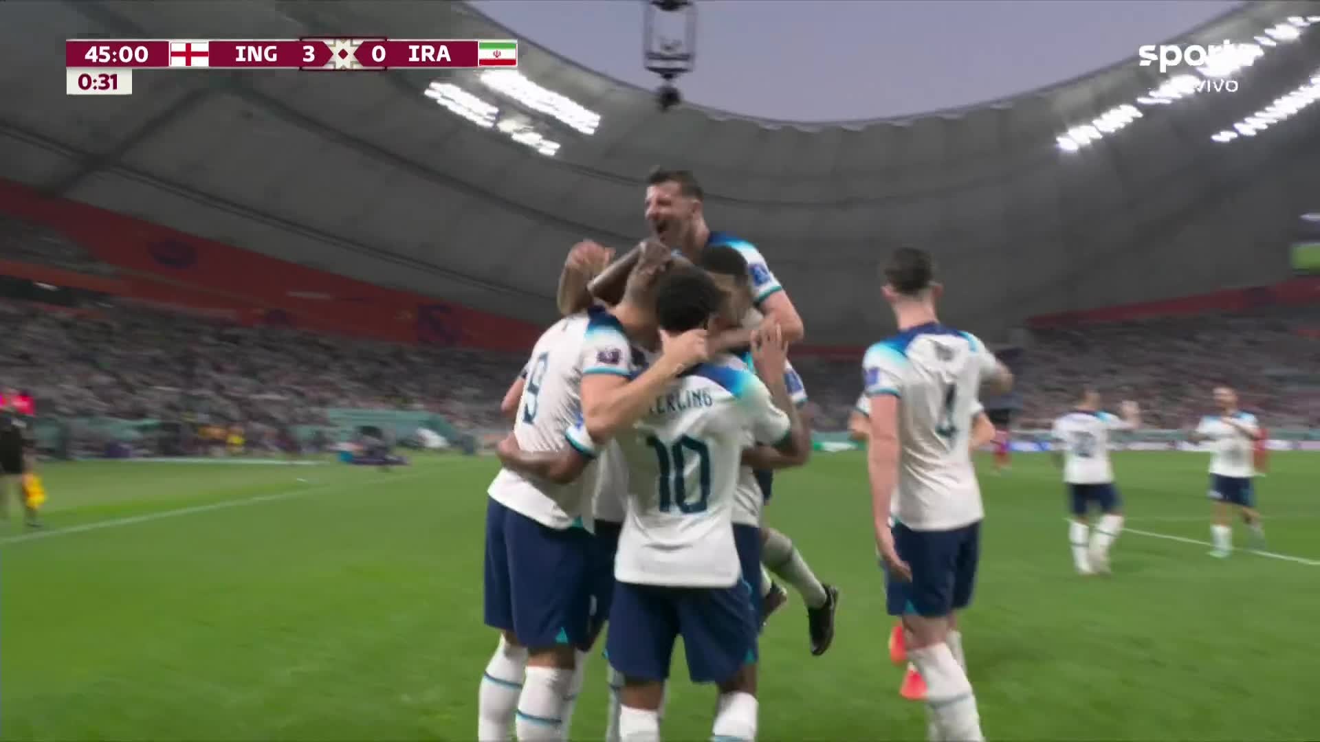 GOLS: Promessas marcam e Inglaterra goleia o Irã na abertura do Grupo B