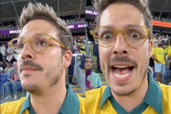Pé-frio, Fabio Porchat vai ao banheiro e perde gol do Brasil na Copa