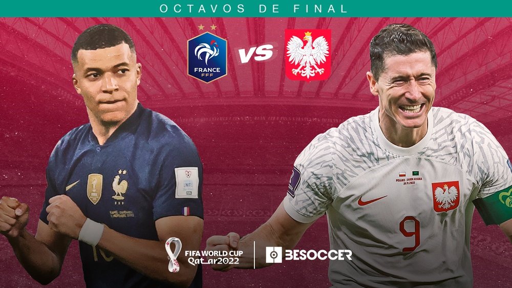 Duelo entre Mbappé e Lewandowski é o destaque da Copa no domingo; veja jogos de hoje e onde assistir