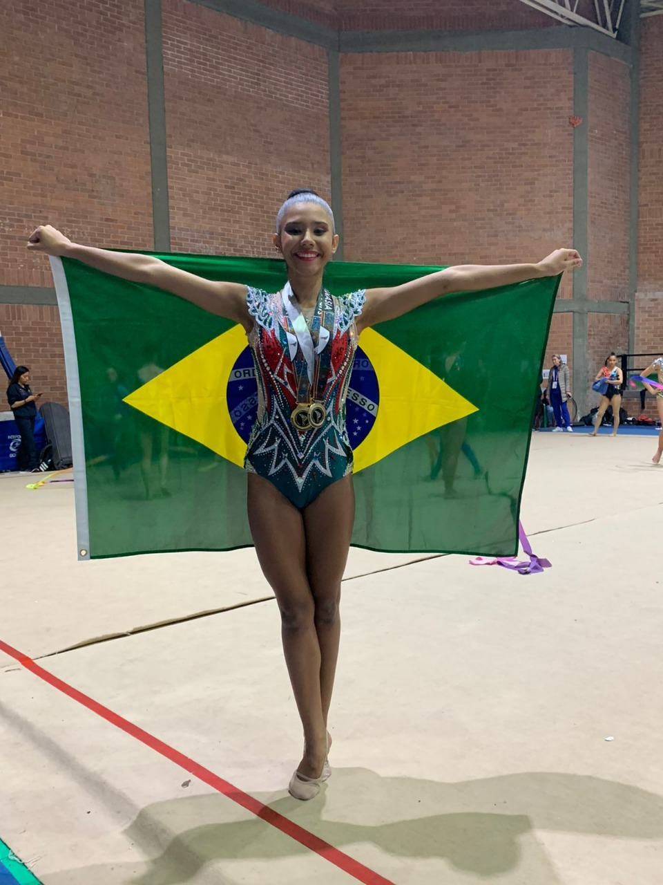 Ginasta potiguar conquista ouro para o Brasil em Sul-Americano na Colômbia