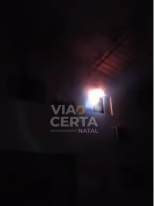 VÍDEO: Incêndio atinge batalhão da PM na Grande Natal; ASSISTA