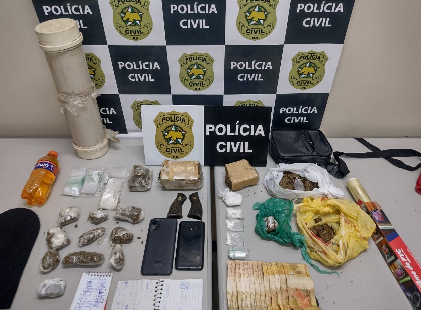 VÍDEO: Polícia Civil prende casal suspeito de tráfico de drogas e receptação na Grande Natal