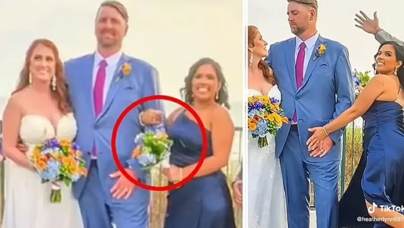 Postura 'duvidosa' de madrinha em casamento viraliza nas redes: 'Pediria o divórcio'