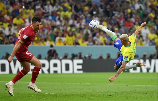 Gol de Richarlison é eleito o mais bonito da Copa do Mundo