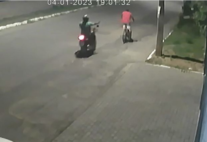 VÍDEO: Ciclista é alvo de atentado a tiros no RN