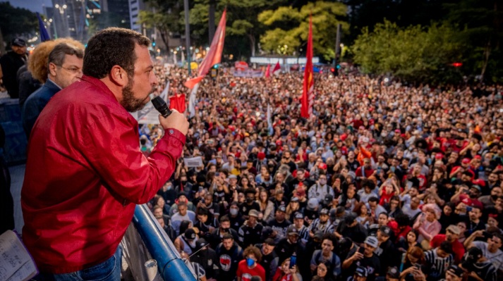 VÍDEO: Boulos ameaça governador de SP durante manifestação: “A gente vai tirar no braço”
