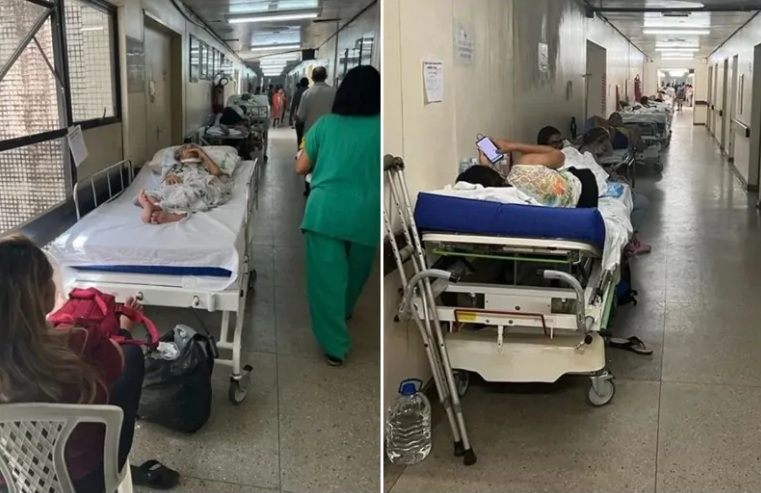 Paralisação dos anestesistas lota corredores do Walfredo Gurgel em Natal