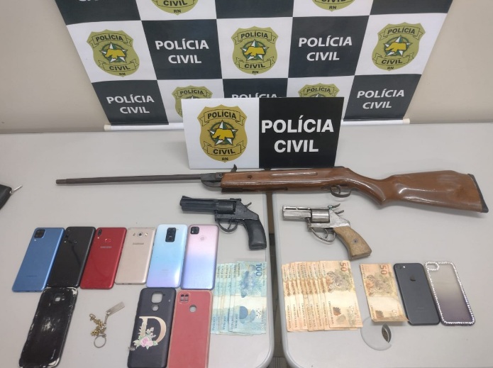 Polícia Civil monta cerco e prende quatro suspeitos de diversos crimes no interior do RN