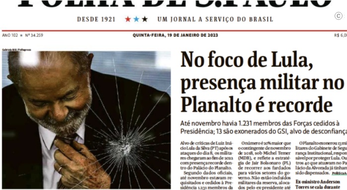 Secom considera "lamentável" imagem de Lula em manchete de jornal