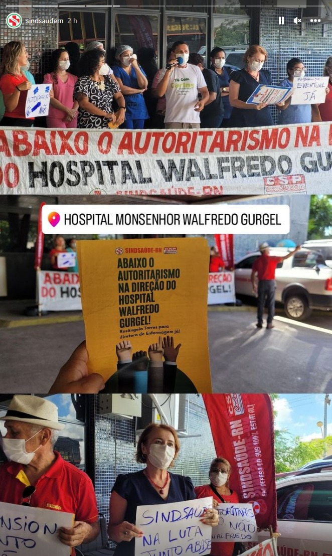 VÍDEO: Servidores acusam direção do Walfredo de autoritarismo e diretor chama a PM