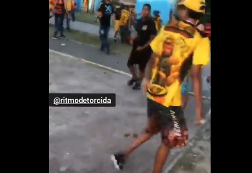 IMAGENS FORTES: Torcedores do ABC são espancados antes do jogo contra o Sport