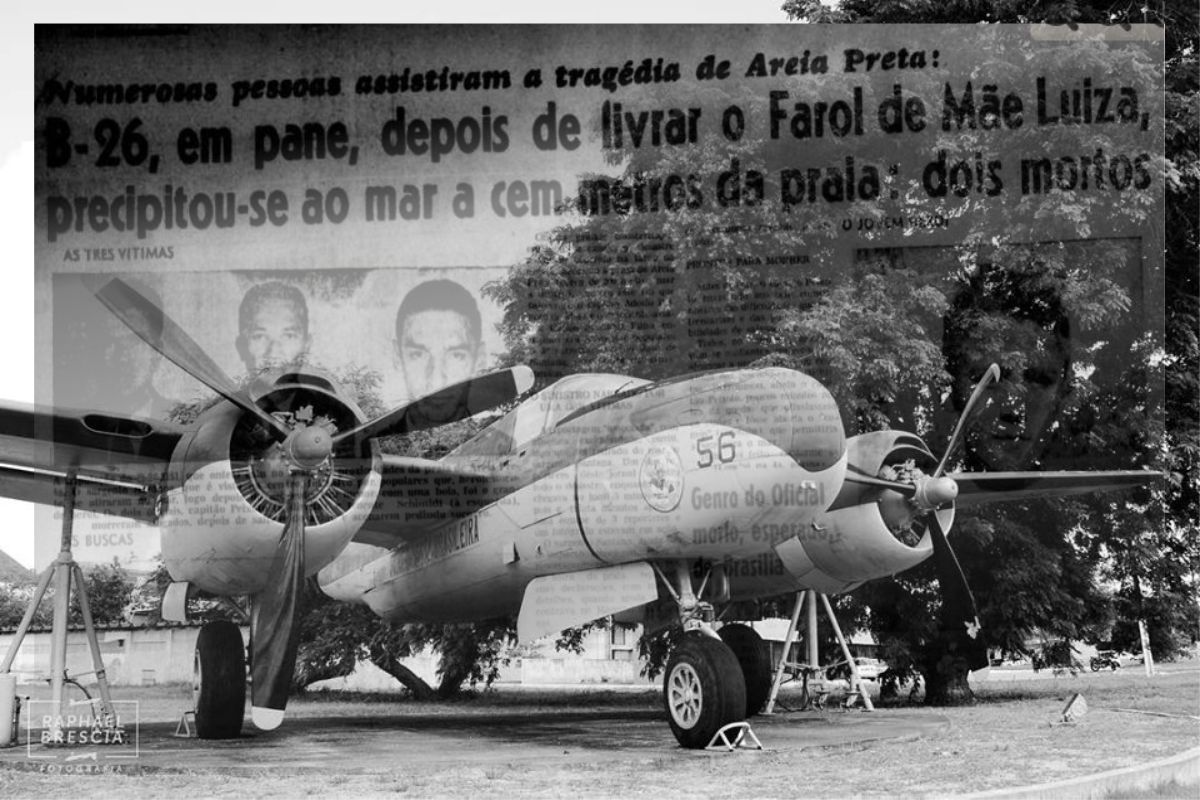 (Repost) O B-26 "Invader" que caiu em uma praia urbana de Natal/RN