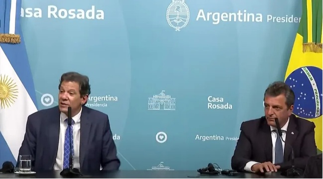 Haddad afirma que Banco do Brasil vai financiar exportações para à Argentina